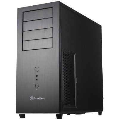 SilverStone Technology  2x USB3.0 All aluminum case mid Tower 45.25 inch 93.5 inch HDD 62.5 inch with hdd cooler and power cable alu panel steelbody