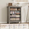 Nasitip 4 Drawer Dresser for Bedroom, 34.8" Tall Vertical Drawer Dresser with Large Storage,Wooden Closet Chest for Bedroom,Living Room - 4 of 4