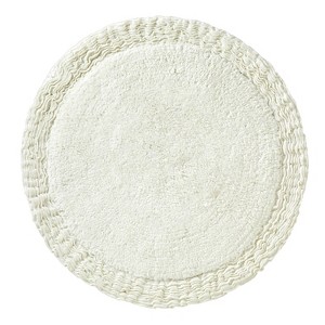 25" Jackie Bath Rug Off White - SKL Home: Cotton Tufted, Machine Washable, Latex Backing - 1 of 4
