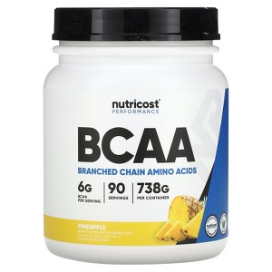Nutricost Performance, BCAA, Pineapple, 1.6 lb (738 g) - 1 of 2