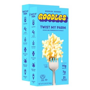 Goodles 2 Pack/5.25oz Each Twist My Parm Asiago and Parmesan Protein Mac & Cheese - 1 of 4