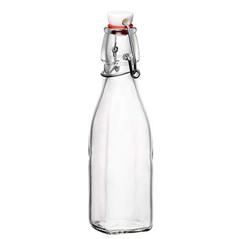 Bormioli Rocco Officina 37.25 Oz. Glass Water Bottle, Airtight Seal/metal  Clamps : Target