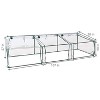 Sunnydaze Outdoor Portable Slanted Top Plant Shelter Mini Cloche Greenhouse with Zipper Doors - Clear - 3 of 4