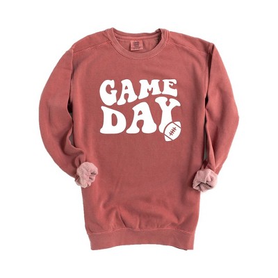 Simply Sage Market Women's  Garment Dyed Graphic Sweatshirt Game Day Football