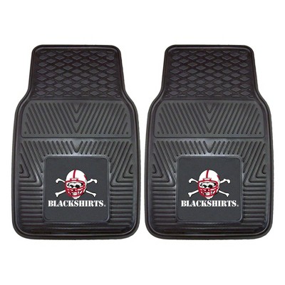 NCAA Nebraska Cornhuskers Vinyl Car Mat Set - 2pc