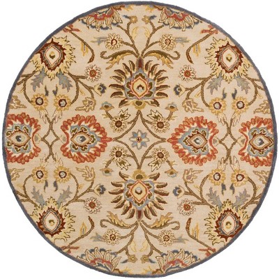 Mark & Day Eckville 4' Round Tufted Indoor Area Rugs Ivory