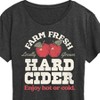 Women's - Instant Message - Farm Fresh Hard Cider Hot or Cold Short Sleeve Graphic T-Shirt - 2 of 4