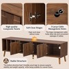 Bella Depot 70" Mid-Century Modern TV Stand, Media Console Table for TVs up to 80" - 4 of 4