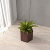 LeisureMod Thicket Collection Hexagon Planter Pot in Fiberstone with Drainage Holes - 2 of 4