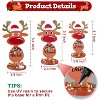 JDICTION Christmas Resin Molds Silicone - 3 Sizes Standing Reindeer Molds, Christmas Ornament Molds for Family Decoration, Gifts, Winter Parties - 3 of 4