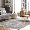 Nuloom Sara Oriental/Persian 4x6 Indoor Area Rug for Living Room Bedroom Dining Room Kitchen, Grey - 2 of 4