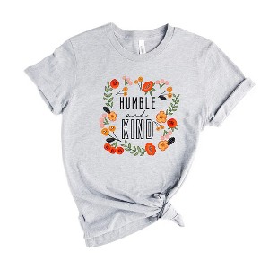 Simply Sage Market Women's Humble and Kind Floral Short Sleeve Graphic Tee - 1 of 3