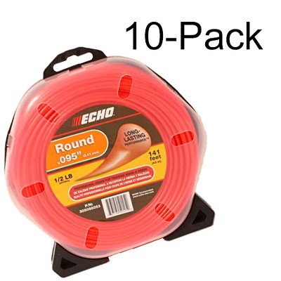 Echo Genuine 1/2 Lb Donut .095" Diameter Round Trimmer Line 305095053-10PK