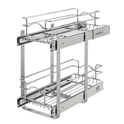 Rev-A-Shelf Two-Tier Pull-Out Baskets 20.75-in W x 19-in H 2-Tier Cabinet-mount  Metal Soft Close Pull-out Sliding Basket Kit in the Cabinet Organizers  department at