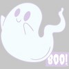 Men's Design By Humans Boo Cute Ghost Halloween cute design By BoogieCreates T-Shirt - 2 of 4