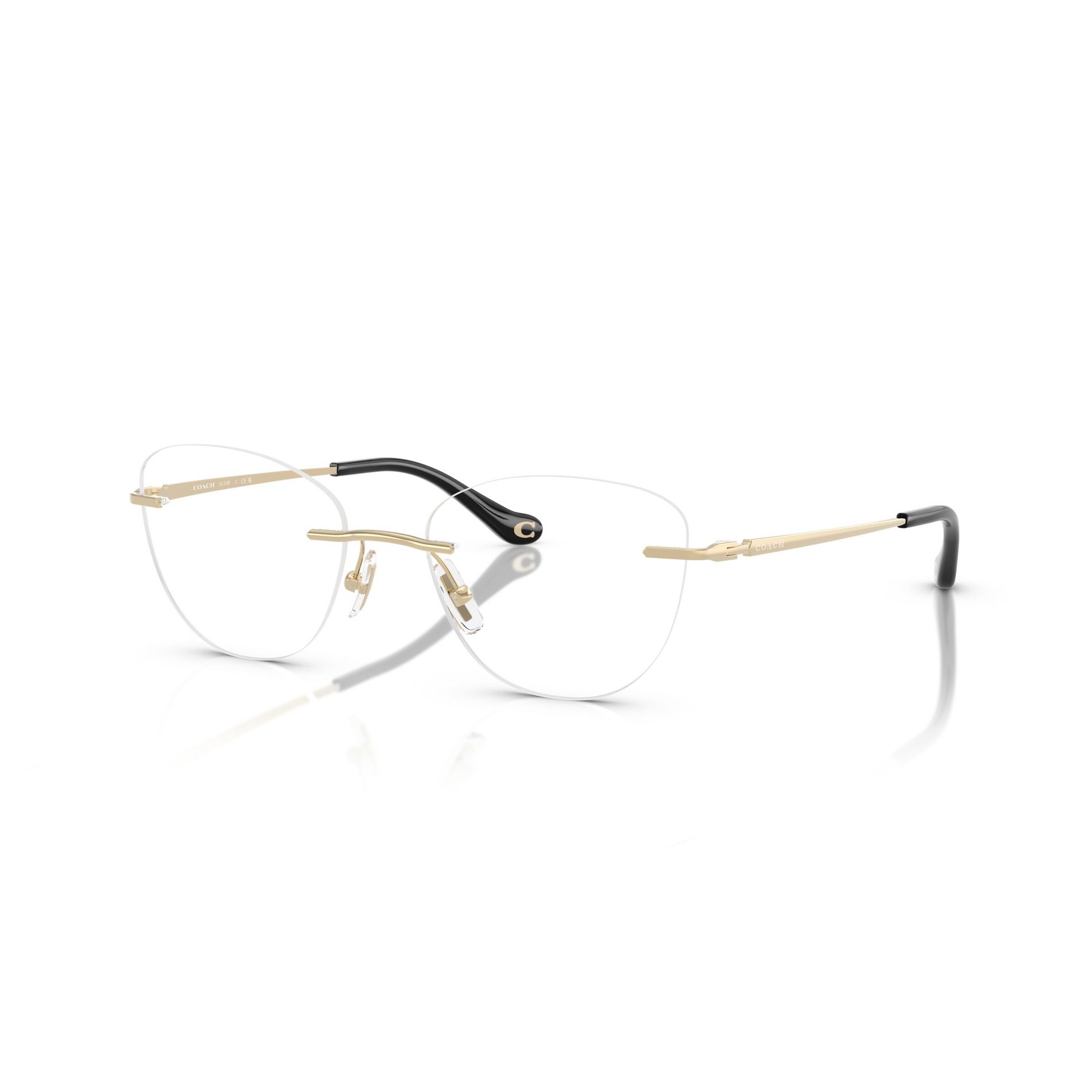 Coach HC5185 52mm Woman Cat Eye Sunglasses Demo Lens Lens