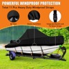 Center Console Boat Cover, 16'-18.5' Waterproof PU Marine Grade Boat Covers, Trailerable Center Console Cover - 3 of 4