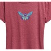 Women's - Instant Message - Blue Cicada Short Sleeve Graphic T-Shirt - 2 of 4