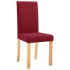 vidaXL Dining Chairs, 2 Pcs, Red Fabric - 3 of 4