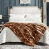 Cozy Bliss Faux Fur Throw Blankets, Plush Soft Thick Bubble Blanket for Sofa, Bedroom, Living Room - 4 of 4