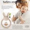 Silicone Bear Teething Toys - Cute Animal-Shaped Teething Relief for 0-6 Months, Easy to Clean Teether Ring - Newborn Essentials - 4 of 4