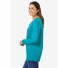 Woman Within Plus Size Perfect Long-Sleeve V-Neck Tee - 4 of 4