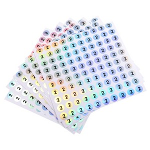 Unique Bargains Office Home Warehouse Self-Adhesive Reflective Sticker 10 Sheets - 1 of 4