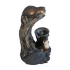 NAYSAYE Fountain Decorative Brown Otter Design Water Feature for Garden Patio Indoor Outdoor, Brown, 15"*31.3"*26.4" - 2 of 4