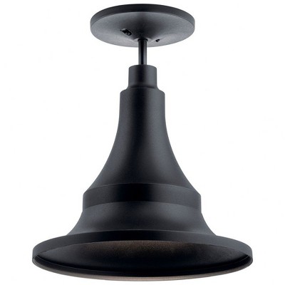 Hampshire 17" Textured Black Outdoor Pendant Light
