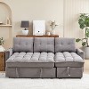VASIP 78.75" Reclining Sectional Sofa Bed with USB/Tape-C ChargingPorts, Side Storage and Organizer Pockets, L-Shape  for Living Room,Apartment - 3 of 4