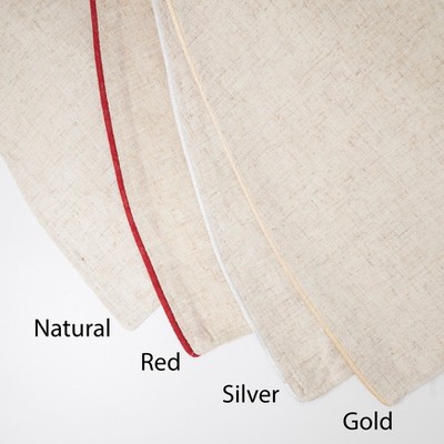 Natural Linen Blend Christmas Tree Skirt, 56" Diameter