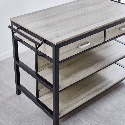 Driftwood Gray Transitional Counter Height Dining Table