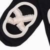 Anna-Kaci Women's Non-Slip Grip Yoga Sock and Fingerless Glove Set with Toe Separation and Ballet Strap Detail - 4 of 4