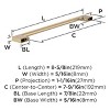Amerock Cityscape Cabinet or Furniture Pull, 10 Pack - 3 of 4