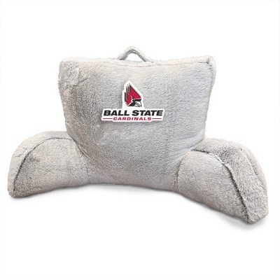 NCAA Ball State Cardinals Faux Fur Backrest Pillow