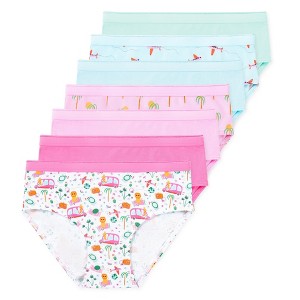 Lucky & Me Jamie Girls Performance Briefs Underwear Multiple Sizes and Colors (7-pack) - 1 of 4