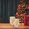 LumaBase Battery-Operated LED Glass Candles with Flickering Flame, Fern - Set of 2 - 2 of 4