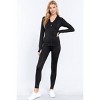 Slickblue Women’s Workout Long Sleeve Hoodie Track Jacket, Athletic Fit, Comfortable Stretch, Color & Size Option - 2 of 4