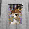 Bored Of Directors Cowboy Hat Ape Crew Neck Short Sleeve Athletic Women's Crop T-shirt - 2 of 3