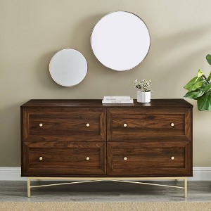 Jones Horizontal Modern 4 Drawer Dresser - Saracina Home - 1 of 4