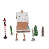 Kurt Adler 1.6-5.1-Inch Battery Operated Multicolor LED Lighted Gingerbread House 8-Piece Set - 2 of 4