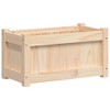 vidaXL Garden Planter 23.6"x12.2"x12.2" Solid Wood Pine - 2 of 4