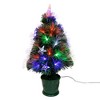 Kurt S. Adler 24“ Pre-Lit Fiber Optic Potted Tree - 2 of 4