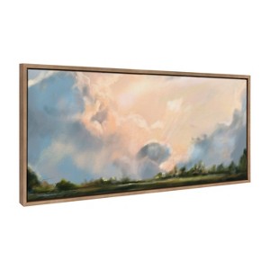 Sylvie Clouds Framed Canvas by Mary Sparrow - Kate & Laurel All Things Decor - 1 of 4