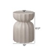 GDFStudio Bennett Modern Lightweight Concrete Cement Side Tables (Set of 2) - 3 of 4