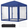 homfan Pop-Up Gazebo w/ Mosquito Net - 4-Sided Adjustable Canopy w/ Wheels, for Patio, Backyard - 2 of 4