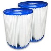Nispira Pool Filter Replacement for Bestway Flowclear Hot Tubs Type II Cartridge Lay Z Spa Filter Pump 58094 530-800 Gal. | Pack of 4 - 2 of 4