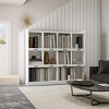 Wooden 3-Shelf Open Bookcase, Vertical Bookshelf Display Cabinet for Study or Living Room – The Pop Home - 3 of 4