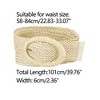 Allegra K Women's Woven Decor Adjustable Wide Dress Waist Belts 58-84cm/22.83-33.07" - 3 of 4