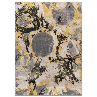 World Rug Gallery Contemporary Abstract Circles Area Rug